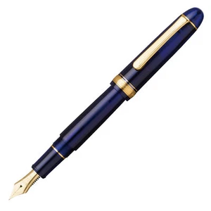 Platin #3776 Century Füllfederhalter - Chartres blau mit Goldrand - F Feder - Bild 1 von 1