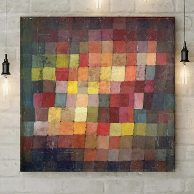 Armonía Antigua - Arte Abstracto de Paul Klee 1925 - Lona Enrollada Arte Estampado Foto 1 de 4