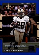 2017 Donruss Press Proofs Blue Football Card Pick (Inserts)