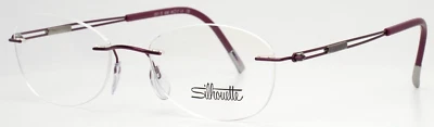 SILHOUETTE 5521 FE 4040 Pink Womens Oval Rimless Eyeglasses 48-17-135 B:34 - Image 1 of 4