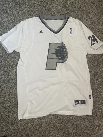 Paul George Pacers NBA Christmas Jersey White Stitched RARE Size XL Cover