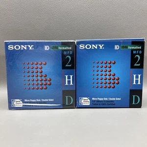 Posten 2 (10er-Pack) Sony IBM formatiert MFD-2HD 3,5 Micro Diskette doppelseitig 20ea - Bild 1 von 16