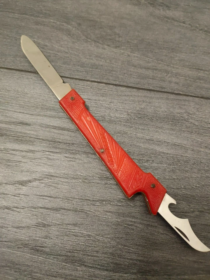 Navaja plegable de bolsillo original soviética vintage Vorma marcada URSS Foto 1 de 4