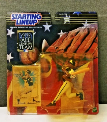 Figura del equipo Hank Aaron All-Century 2000 alineación inicial - Atlanta Braves Foto 1 de 4