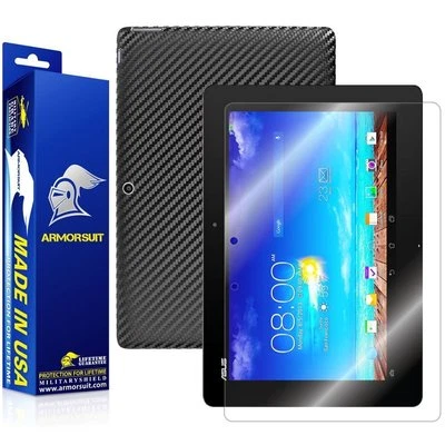 ArmorSuit ASUS Transformer Pad TF701T Screen Protector + Black Carbon Skin USA - Image 1 of 4