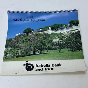 Advertising Calendar 1996 Isabella Bank and Trust Mt Pleasant MICHIGAN MI County - Picture 1 of 17