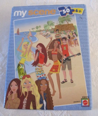 Nuevo Mattel Mini My Scene Muñeca Barbie Moda Puzzle 50 Piezas Puzzle Playa Fiesta! Foto 1 de 2