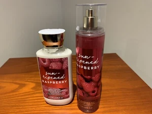 BATH AND BODY WORKS SUN RIPENED RASPBERRY 2  PIECE SET - BRAND NEW - Picture 1 of 1