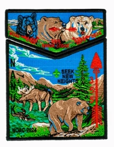 OA NANUK LODGE 355 BSA GREAT ALASKA FLAP 2024 NOAC 2-PATCH BEAR & MOOSE SET RARE - Picture 1 of 2