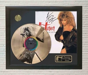 Pantalla LP de imagen grabada con láser enmarcada con láser Tina Turner Break Every Rule - Imagen 1 de 4