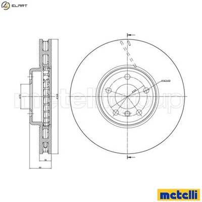 2x BRAKE DISC 23-1328C FOR BMW 5/F11/F10/Gran/Turismo/F07 6/F13/Convertible - Image 1 of 4