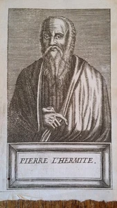 1584 16TH CENTURY TUDOR ENGRAVING - PETER THE HERMIT - ANDRE THEVET - Bild 1 von 3