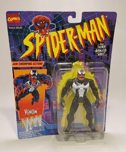 Marvel Venom Jaw Chomping Action Figure Animated Series 1994 Toy Biz New Sealed - Picture 1 of 5