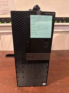 Dell OptiPlex 7060 MT, Core i7-8700, 3.20GHz, 256GB SSD, 16GB RAM, Win 11 Pro - Picture 1 of 5