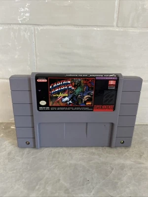 Картридж с видеоигрой Captain America And The Avengers Super Nintendo SNES 1993 - Изображение 1 из 2
