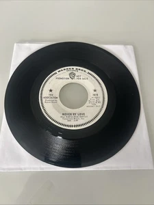 THE ASSOCIATION, White Label PROMO 45 Never My Love/Requiem For The Masses - Picture 1 of 4