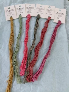 Classic Colorworks Lot Of 6 Threads Floss Needlepoint Cross Stitch 5 Yards Each - Picture 1 of 5