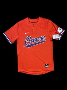 NWT NIKE Dri Fit Clemson Tigers Mens Replica Baseball Jersey Size M MSRP $90 - Picture 1 of 7