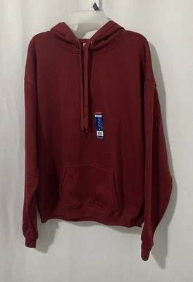 Mission Ridge Hombre Granate Manga Larga Pullover Sudadera con Capucha Talla Grande Foto 1 de 4
