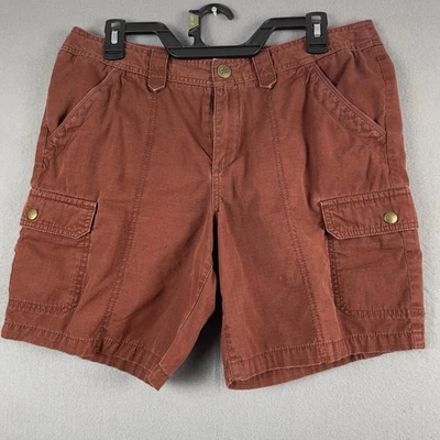 Pantalones Cortos Carga Eddie Bauer De Colección Talla 8 Para Mujer Rojo Ripstop Aire Libre Senderismo Foto 1 de 4