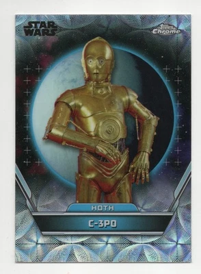 2024 Topps Chrome Star Wars Hyperspace #74 C-3PO Nebulae Refractor - Image 1 of 2