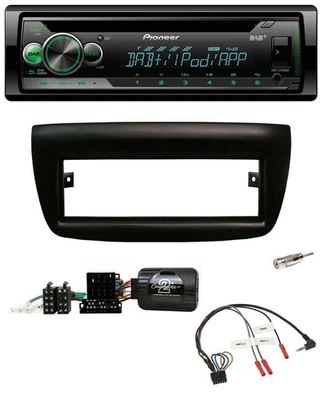 Pioneer USB MP3 DAB Lenkrad CD Autoradio für Fiat Doblo 2012-2015 schwarz - Bild 1 von 4