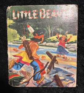 Vintage Whitman Children’s Books Little Beaver 1954 native indigenous story - Picture 1 of 3