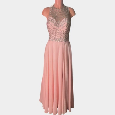 Vestido Princesa Rosa Y2K Estrás Rosa Claro Baile de graduación Formal Ocasión Especial Defecto Foto 1 de 4