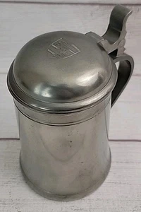 Zinn PORSCHE Crest Pewter Stein Tankard 1705 Promo Mug - Picture 1 of 14