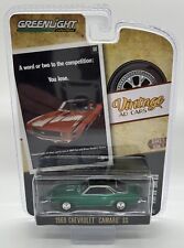 GreenLight 1:64 Vintage Ad Cars Series 1 1969 Chevrolet Camaro SS Green Machine
