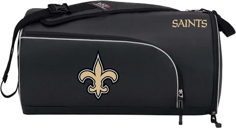 New NFL New Orleans Saints Squadron Premium Duffel Bag / Gym Bag / Training Bag Cover