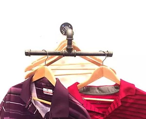 12" Pipe Wall Rack - Clothing Rack, Closet Organization, Retail Display - Picture 1 of 5