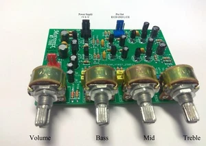 MT-7000 diskreter hochwertiger Stereo-Vorverstärker mit Bass mittleren Höhen zum Selbermachen Kit - Bild 1 von 8