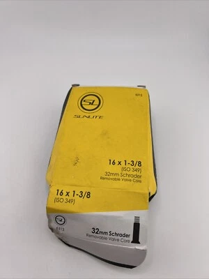 SUNLITE Standard Schrader Valve 16x1-3/8 Tube 32mm Smooth Removable - Image 1 of 3