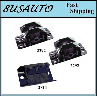 3PCS MOTOR & TRANS MOUNT FIT 1994-1996 BUICK COMMERCIAL CHASSIS, ROADMASTER 5.7L - Image 1 of 4