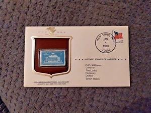 USA FIRST DAY COVER 1980 HISTORIC STAMPS OF AMERICA COLUMBIA UNIVER 200th ANNIV - Picture 1 of 2