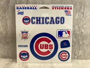 Chicago Cubs - Sheet of Stickers - Made in USA - 9 Different Stickers - Picture 1 of 5