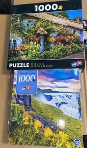 Set Of 2, 1000 Pc Jigsaw Puzzle By TCG/Sure-Lox Dorset Countryside+summer View - Picture 1 of 5