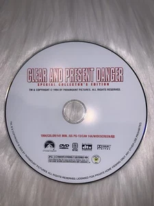 Clear and Present Danger (DVD, 1994) DISC ONLY PA - Picture 1 of 1