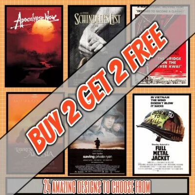 Best All Time War Movie Posters Prints Wall Art Home Decor - Image 1 of 4