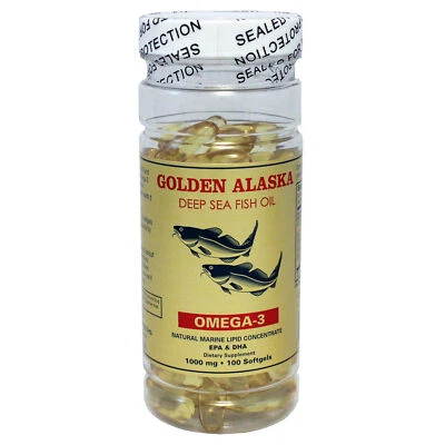 1 Alaska Deep Sea Omega3 Fish Oil 100 Softgels EPA DHA - Image 1 of 3