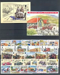 ISLE OF MAN --131 STAMPS + 13 BLOCKS//SHEETS ---** MNH VF  - Picture 1 of 6