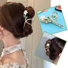 Lily Flower Hairpin Women Metal Hairclaw Barrette Crab Ponytail INV O1 Clip D4O1