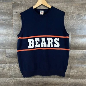 Chicago Bears Men's Junk Food Brand Mike Ditka 80's Style Sweater Vest Size L - Picture 1 of 7