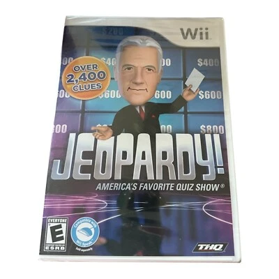 Jeopardy (Nintendo Wii, 2010) Video Game Brand New Factory Sealed Alex Trebek - Image 1 of 2