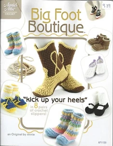 Big Foot Boutique (slippers) - Crochet Instruction Booklet - Picture 1 of 2