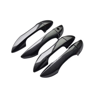 Cubiertas de manija de puerta lateral de fibra de carbono para Toyota Corolla 2014-18 4 piezas decoración Foto 1 de 3