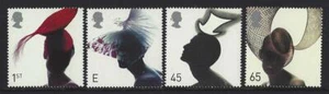 GREAT BRITAIN 2001 FASHION HATS SET OF 4 UNMOUNTED MINT, MNH - Picture 1 of 1