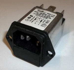 Teller 120/250VAC 4A Single Phase Fused HPF IEC Power Entry Module 5200-4-23 - Picture 1 of 2