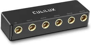 "Caja divisor de auriculares pasivos Cubilux de 6,35 mm, distribución de audio múltiple estéreo de 1/4""" - Imagen 1 de 12